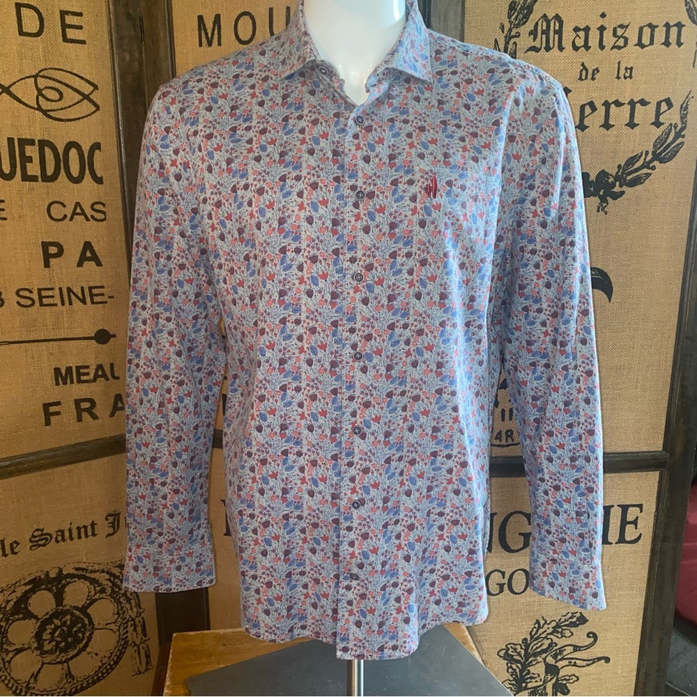 johnnie-O Men's Floral Button-Up shirt, L